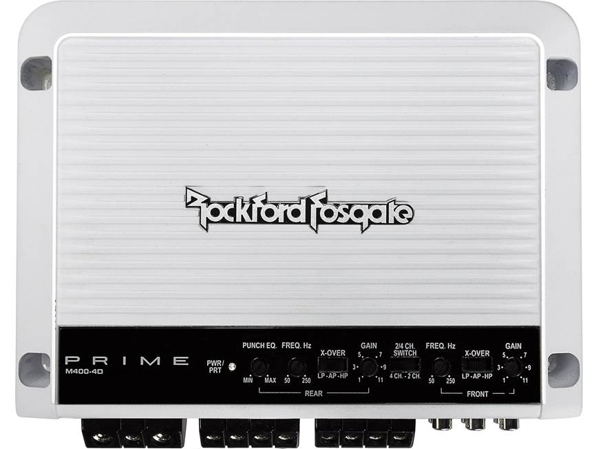 カーオーディオ Rockford Fosgate M400-4D Marine Rockford Fosgate M400-4D 4-channel marine amplifier — 75 watts x 4