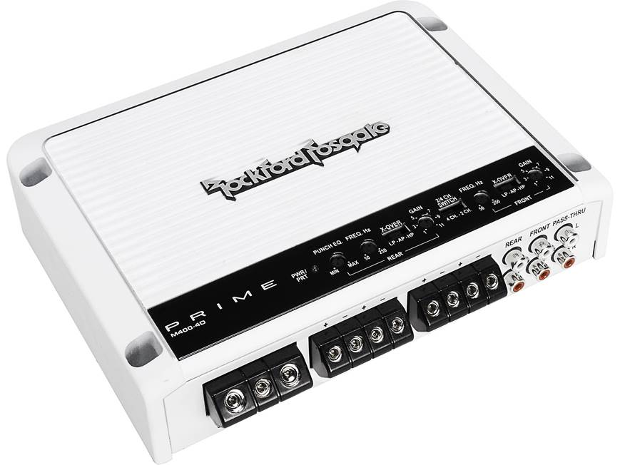 カーオーディオ Rockford Fosgate M400-4D Marine Rockford Fosgate M400-4D 4-channel marine amplifier — 75 watts x 4