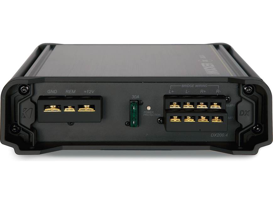 Kicker 11DX200.4 4-channel car amplifier — 25 watts RMS x 4 at