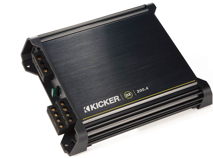 カーオーディオ KICKER DX 200.4 Image Dynamics IDQ-12 Kicker 11DX200.4 4-channel car amplifier — 25 watts RMS x 4 at