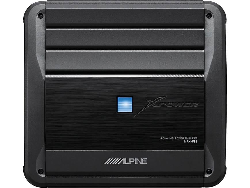 Alpine MRX-F35 4-channel car amplifier — 55 watts RMS x 4 at