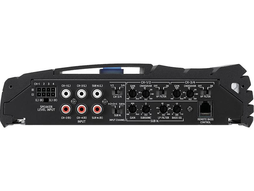 Alpine MRX-V70 5-channel car amplifier — 60 watts RMS x 4 at 4