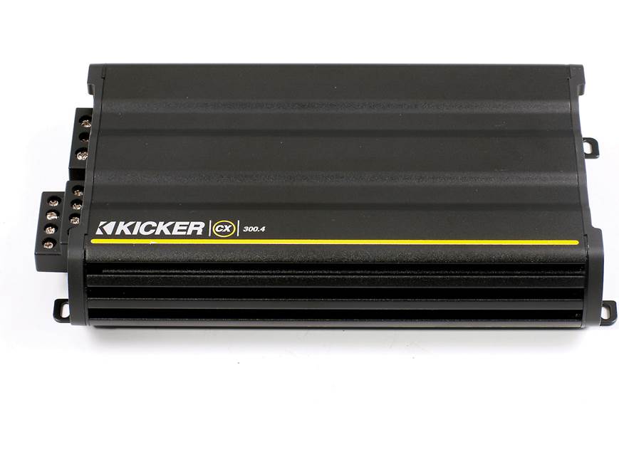 Kicker 12CX300.4 4-channel car amplifier — 40 watts RMS x 4 at