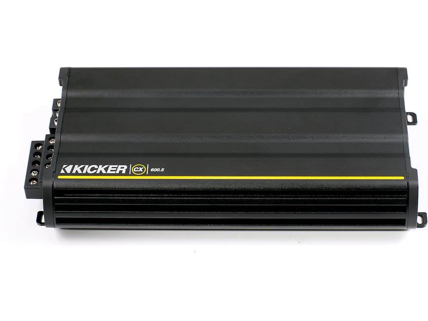 Kicker 12CX600.5 5-channel car amplifier — 40 watts RMS x 4 at 4