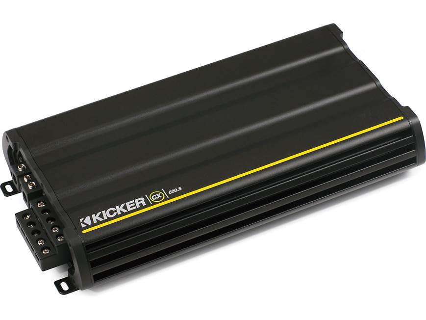 Kicker 12CX600.5 5-channel car amplifier — 40 watts RMS x 4 at 4