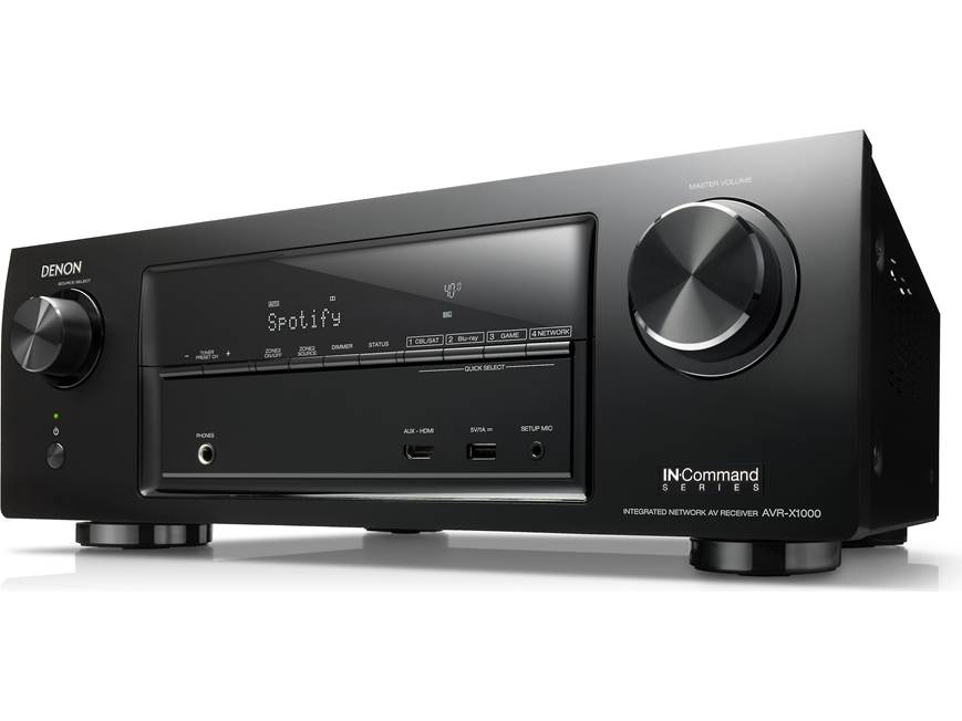 Denon AVR-X1000 IN-Command 5.1-channel home theatre receiver with
