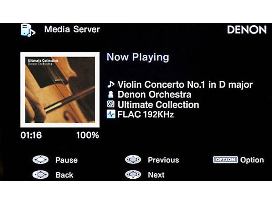 Denon AVR-X1000 IN-Command 5.1-channel home theatre receiver with