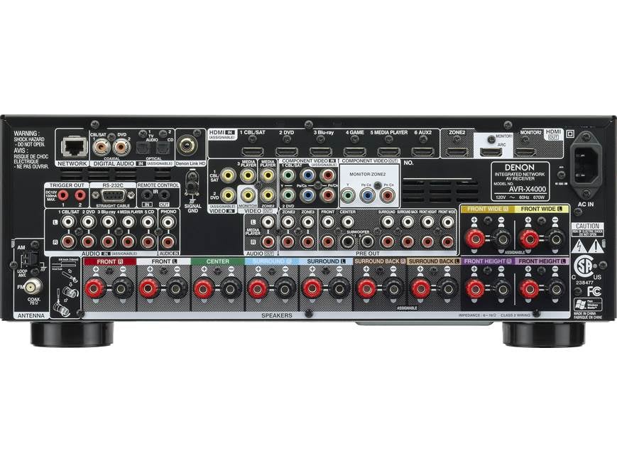 DENON AVR-X4000W AVアンプ AVサラウンドレシーバー Denon AVR-X4000 IN-Command 7.2-channel home theatre receiver with