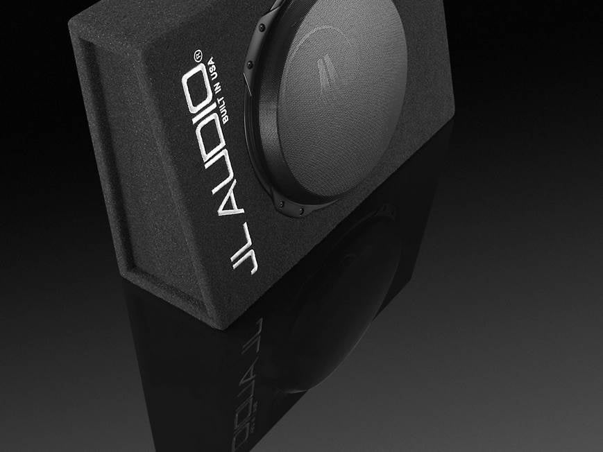 JL Audio CS112TG-TW3 Sealed PowerWedge™ truck-style enclosure with