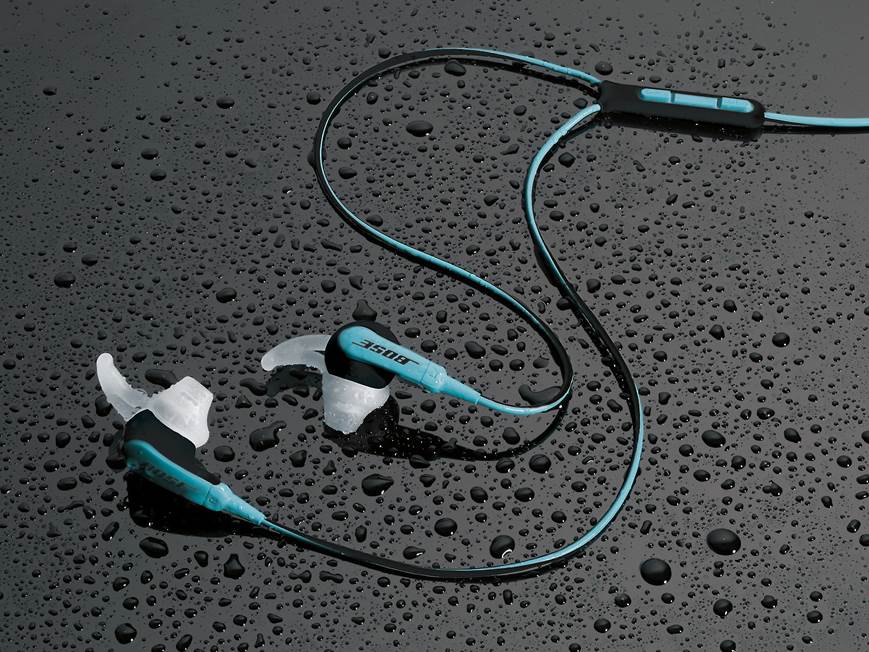 Bose SIE2i スポーツイヤフォン reebok Bose® SIE2i sport headphones (Blue) With in-line remote and