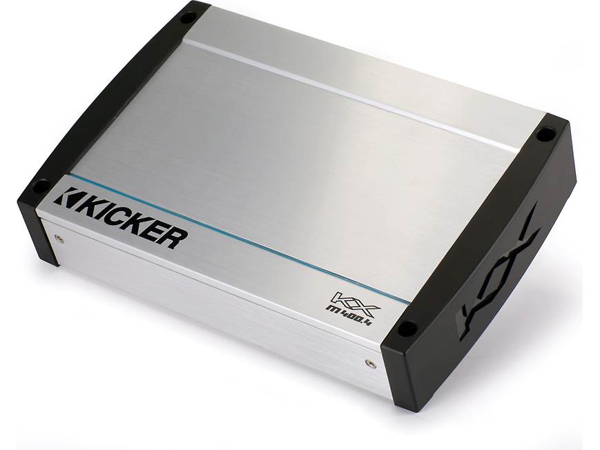 Kicker KXM400.4 4-channel marine amplifier — 50 watts RMS x 4 at 4
