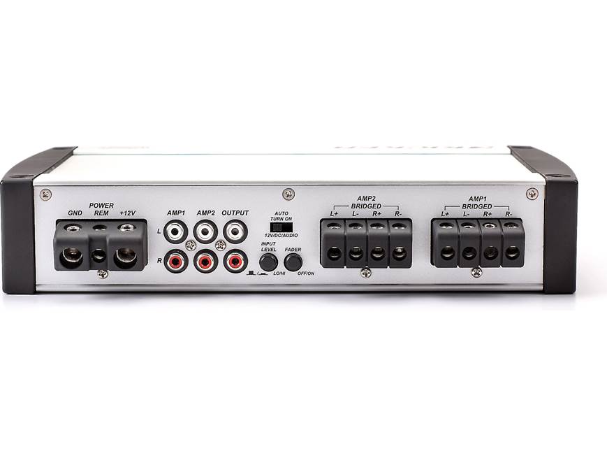 Kicker KXM400.4 4-channel marine amplifier — 50 watts RMS x 4 at 4