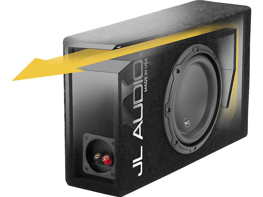 JL Audio CP108LG-W3v3 MicroSub™ slot-ported enclosure with one 8