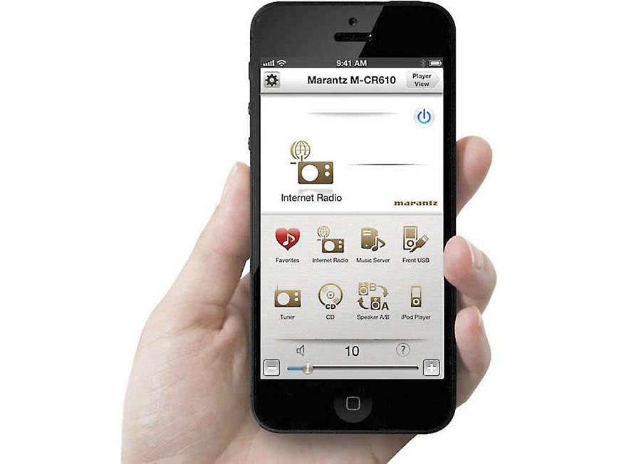 Marantz M-CR610 Desktop network receiver/CD player with Apple