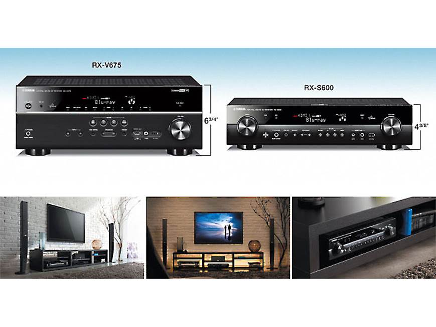 Yamaha RX-S600 Slimline 5.1-channel home theatre receiver with