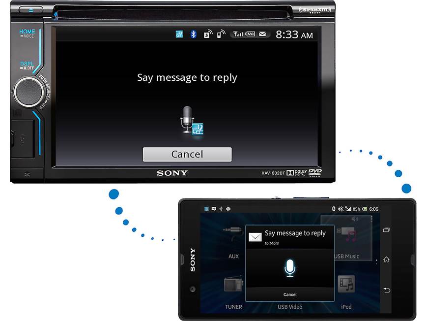 Sony XAV-602BT DVD receiver at Crutchfield Canada
