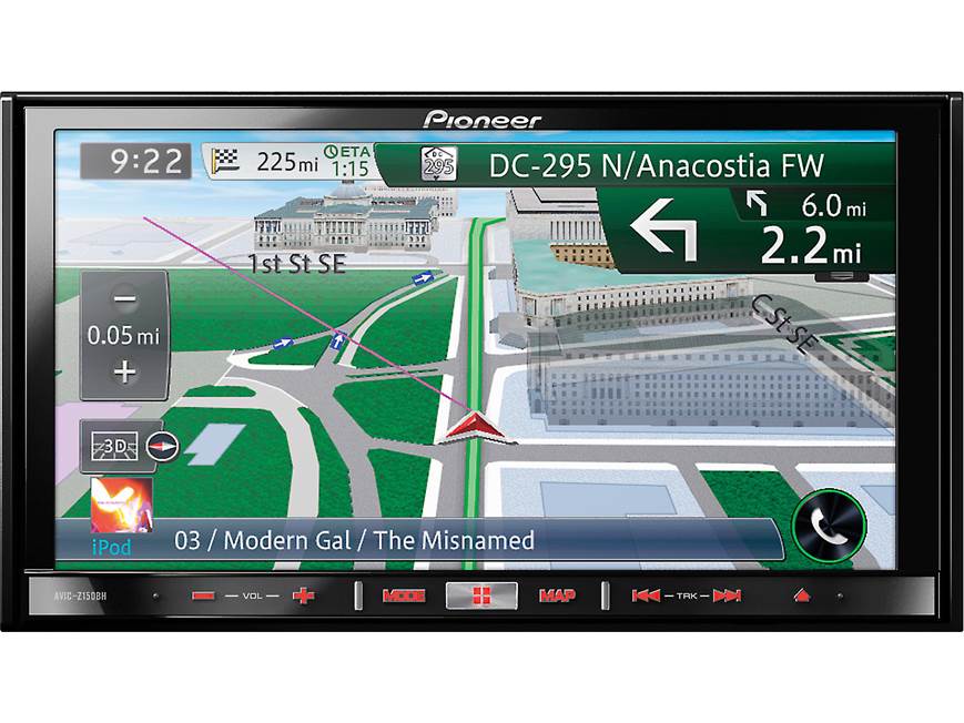 Pioneer AVIC-Z150BH Navigation receiver at Crutchfield Canada