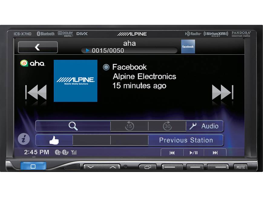 Alpine ICS-X7HD Digital media receiver (does not play CDs) at