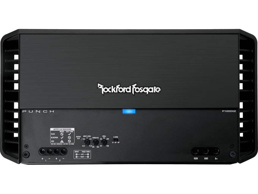 Rockford Fosgate Punch P1000X2 2-channel car amplifier — 300 watts