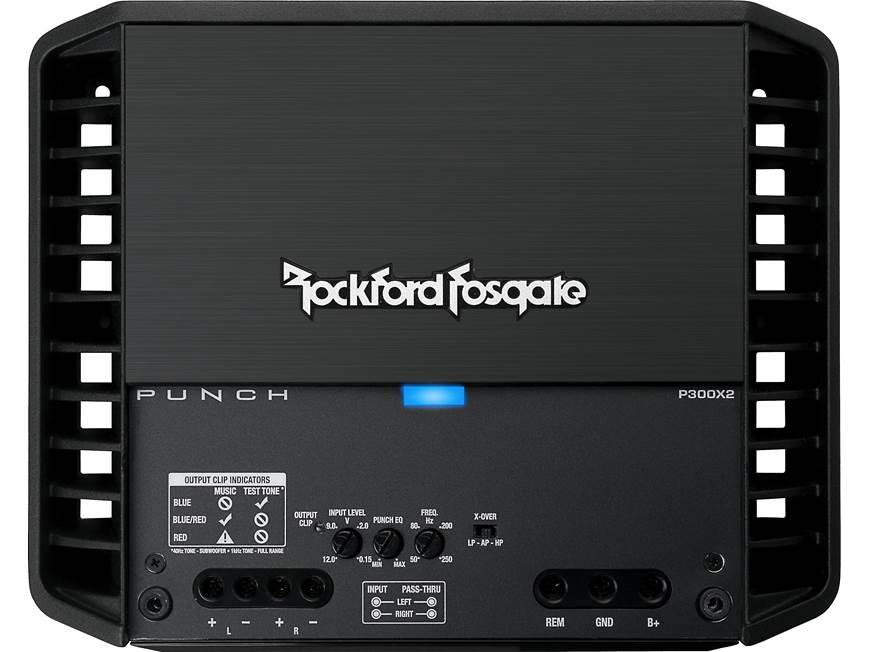 Rockford Fosgate P300X2 アンプ Rockford Fosgate Punch P300X2 2-channel car amplifier — 100 watts