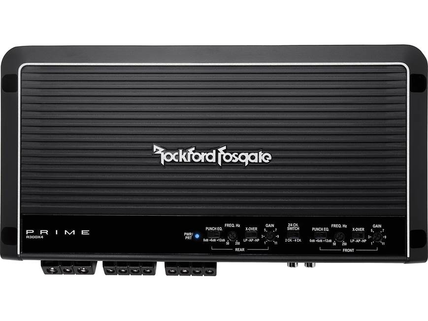 Rockford Fosgate Prime R300X4 4-channel car amplifier — 50 watts
