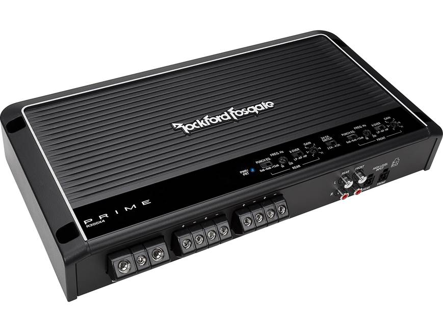 Rockford Fosgate Prime R300X4 4-channel car amplifier — 50 watts