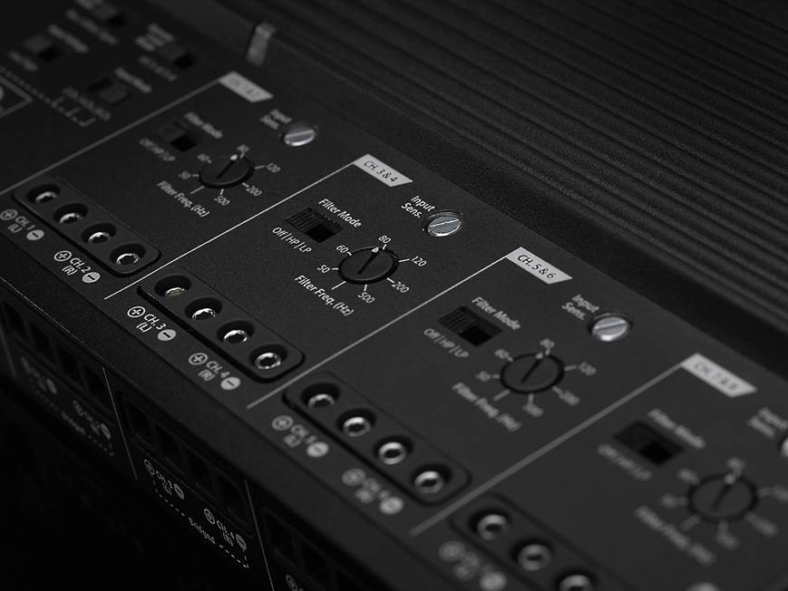 JL Audio XD800/8v2 8-channel car amplifier — 75 watts RMS x 8 at