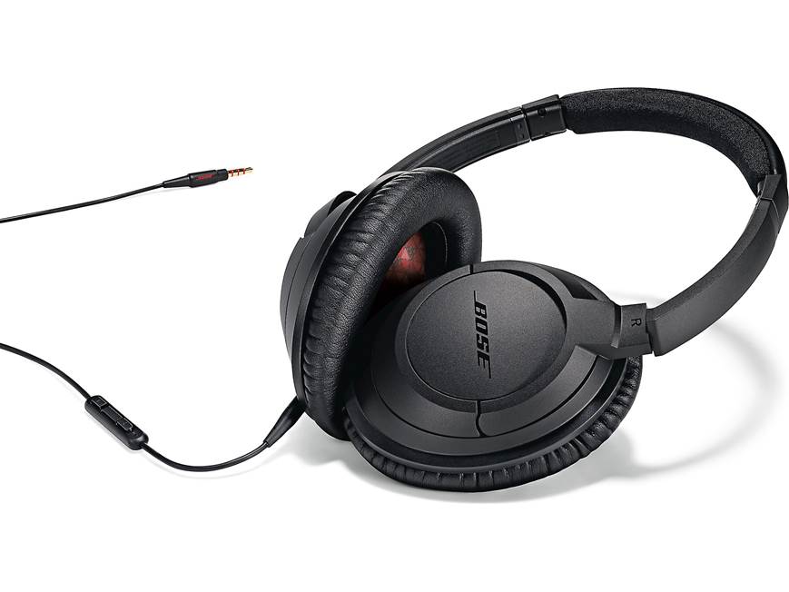 Bose® SoundTrue™ around-ear headphones (Black) With in-line remote