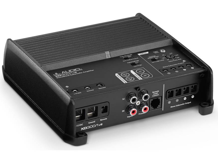 JL Audio XD300/1v2 Mono subwoofer amplifier — 300 watts RMS x 1 at