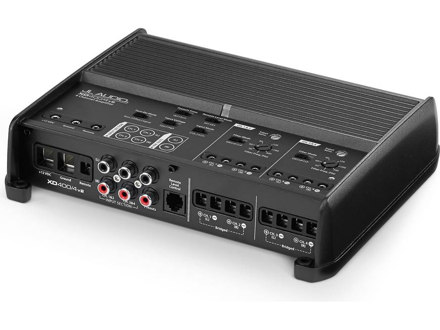JL Audio XD400/4v2 4-channel car amplifier — 75 watts RMS x 4 at