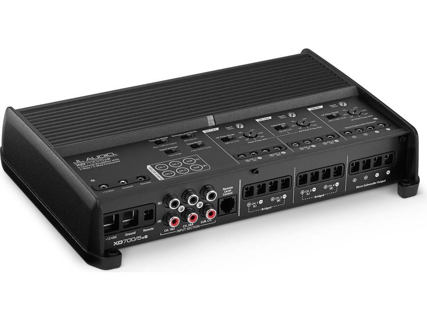 JL Audio XD700/5v2 5-channel car amplifier — 75 watts RMS x 4 at 4