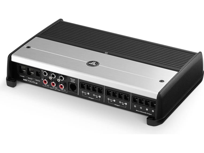 JL Audio XD700/5v2 5-channel car amplifier — 75 watts RMS x 4 at 4