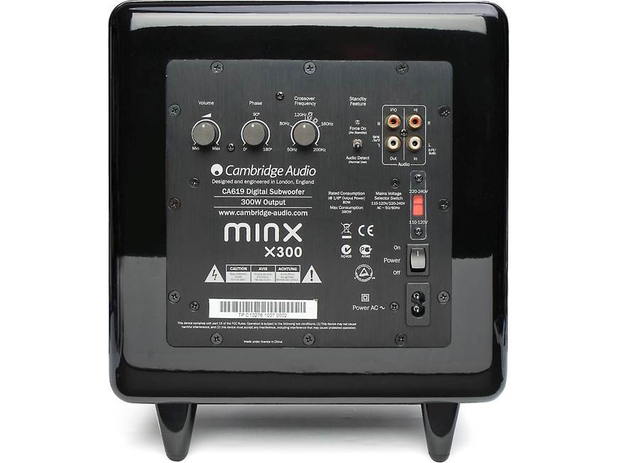 Cambridge Audio Minx X300 (Black) Compact powered subwoofer (Black