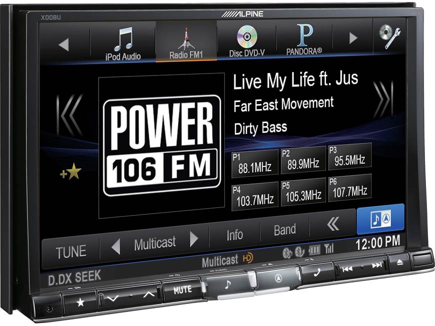 Alpine X008U Navigation receiver with 8