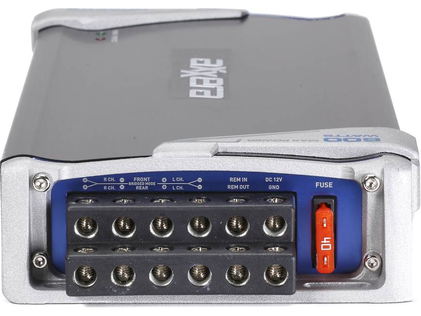 Axxera AX490D 4-channel car amplifier — 97 watts RMS x 4 at