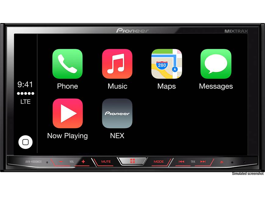Pioneer AVH-4000NEX DVD receiver at Crutchfield Canada