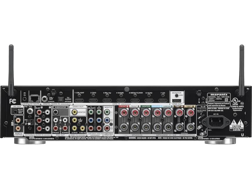 Marantz NR1605 7.1-channel home theatre receiver with Wi-Fi