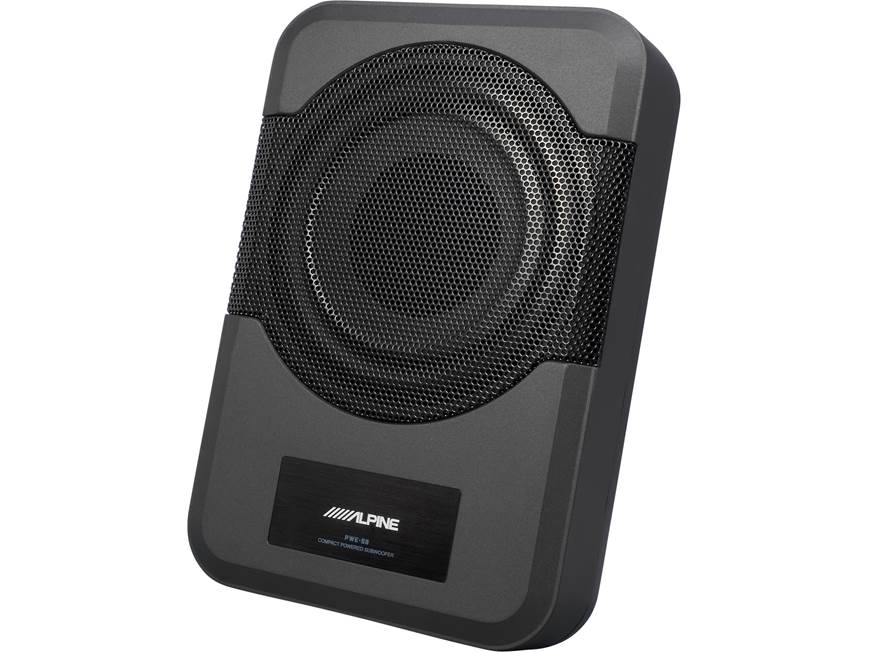ALPINE BassSDT ウーファー ブラック ノーチェック Alpine PWE-S8 Compact powered subwoofer with 8