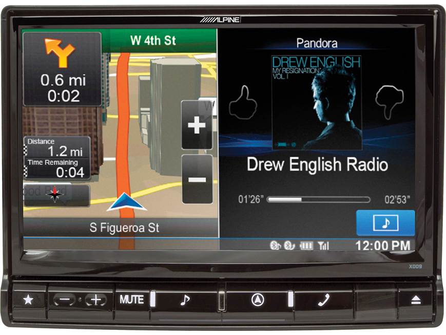 カーナビ ALPINE v-x009 9inch Alpine X009U Navigation receiver with 9
