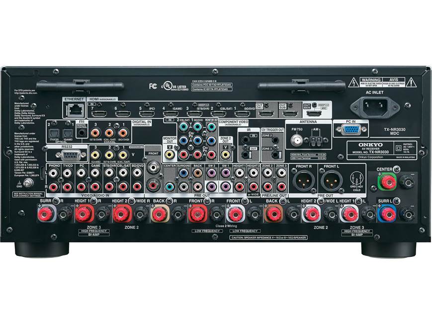 ONKYO 11.1ch対応AVレシーバー TX-NR3030 Onkyo TX-NR3030 11.2-channel home theatre receiver with Wi-Fi
