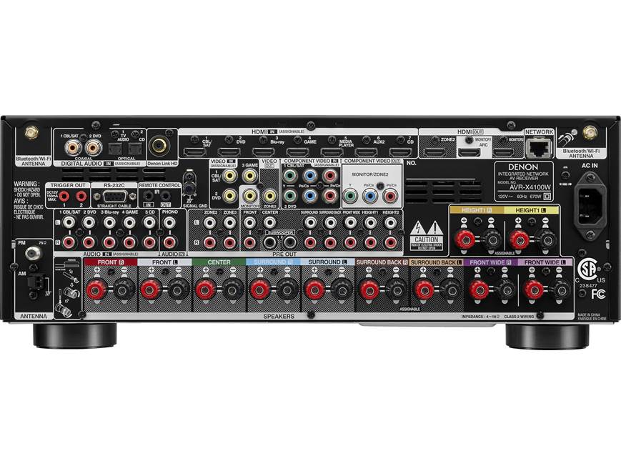 【美品】DENON AVR-X4100W Denon AVR-X4100W IN-Command (2014 Model) 7.2-channel home theatre