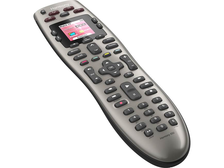 Logitech® Harmony® 650 Universal remote with colour screen at