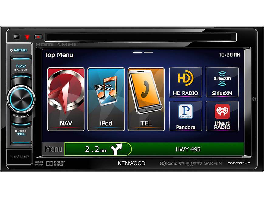 Kenwood DNX571HD Navigation receiver at Crutchfield Canada