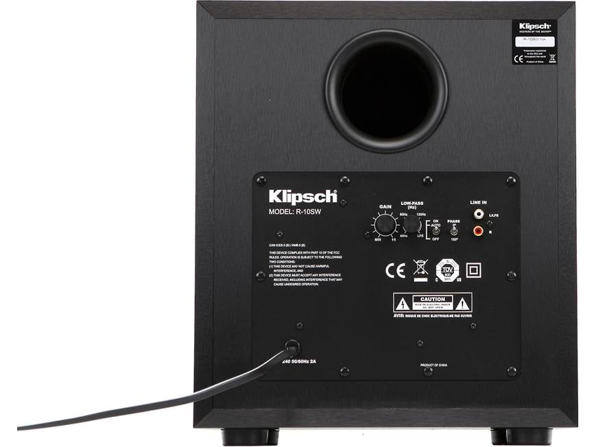 Klipsch Reference R-10SW Powered subwoofer at Crutchfield Canada