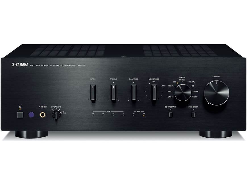 Yamaha A-S801 (Black) Stereo integrated amplifier with built-in