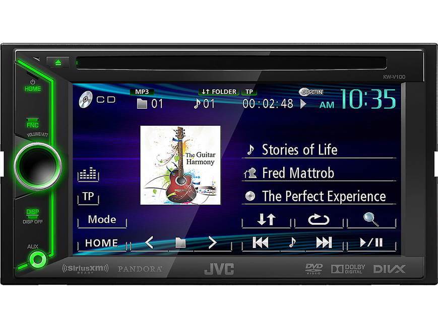 JVC Arsenal KW-V100 DVD receiver at Crutchfield Canada