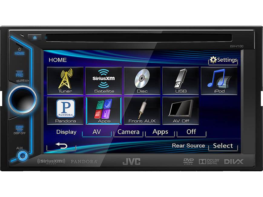 JVC Arsenal KW-V100 DVD receiver at Crutchfield Canada