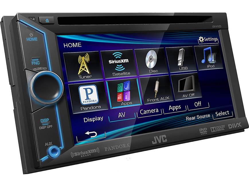 JVC Arsenal KW-V100 DVD receiver at Crutchfield Canada