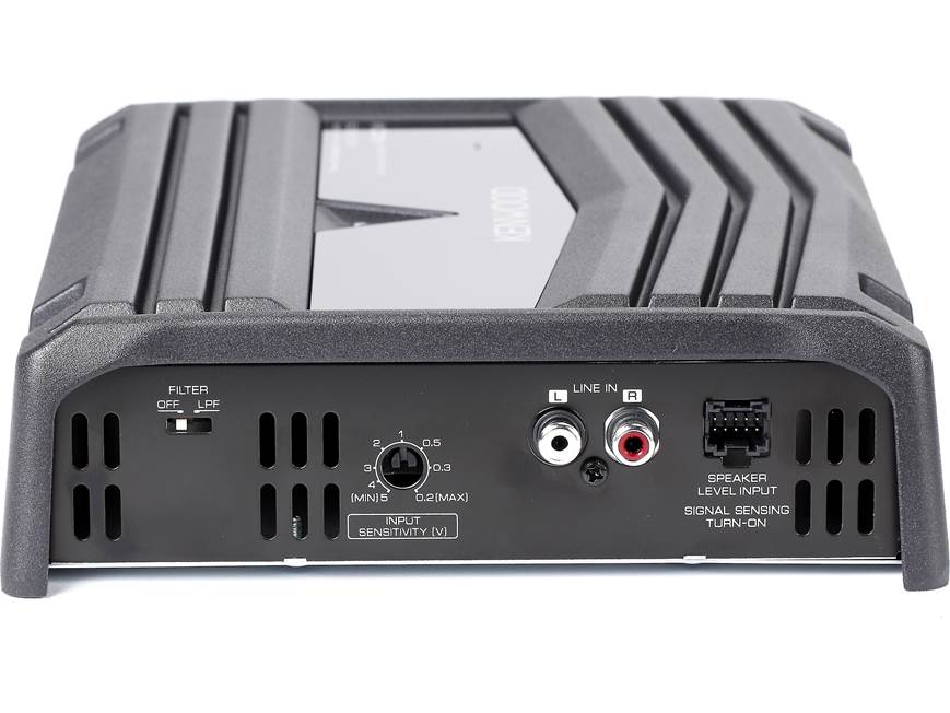 Kenwood KAC-5206 2-channel car amplifier — 60 watts RMS x 2 at