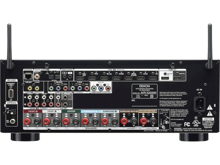 Denon AVR-X2200W IN-Command 7.2-channel home theatre receiver with